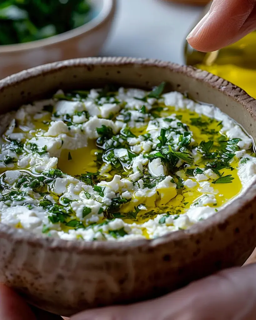 Herb and Feta Olive Oil Dip