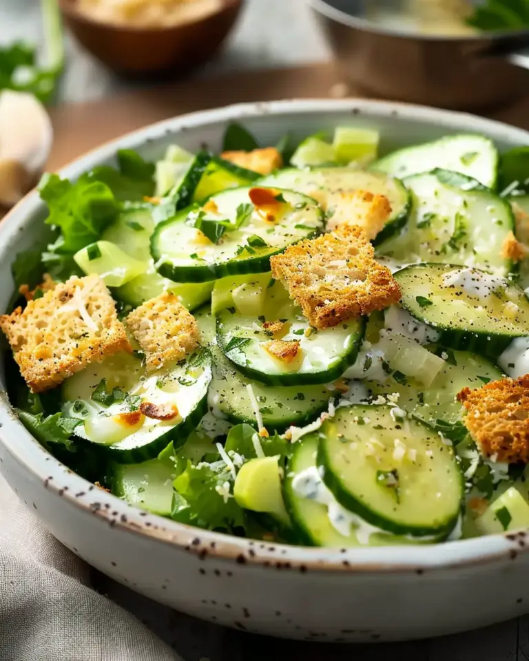 Cucumber Caesar Salad