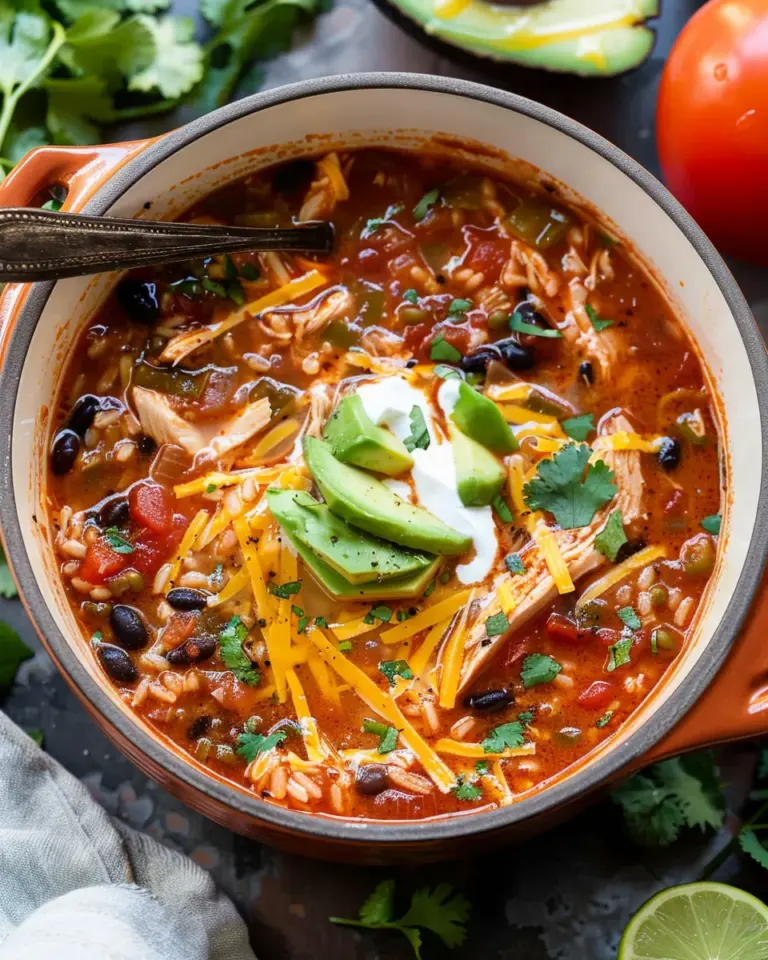Chicken Tomato Rice Soup