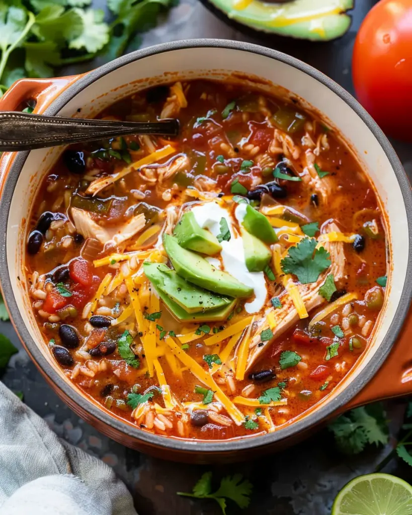 Chicken Tomato Rice Soup