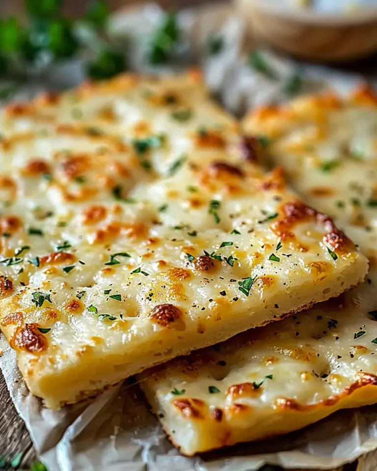Low-Carb Garlic Keto Flatbread: Simple, Delicious, and Guilt-Free