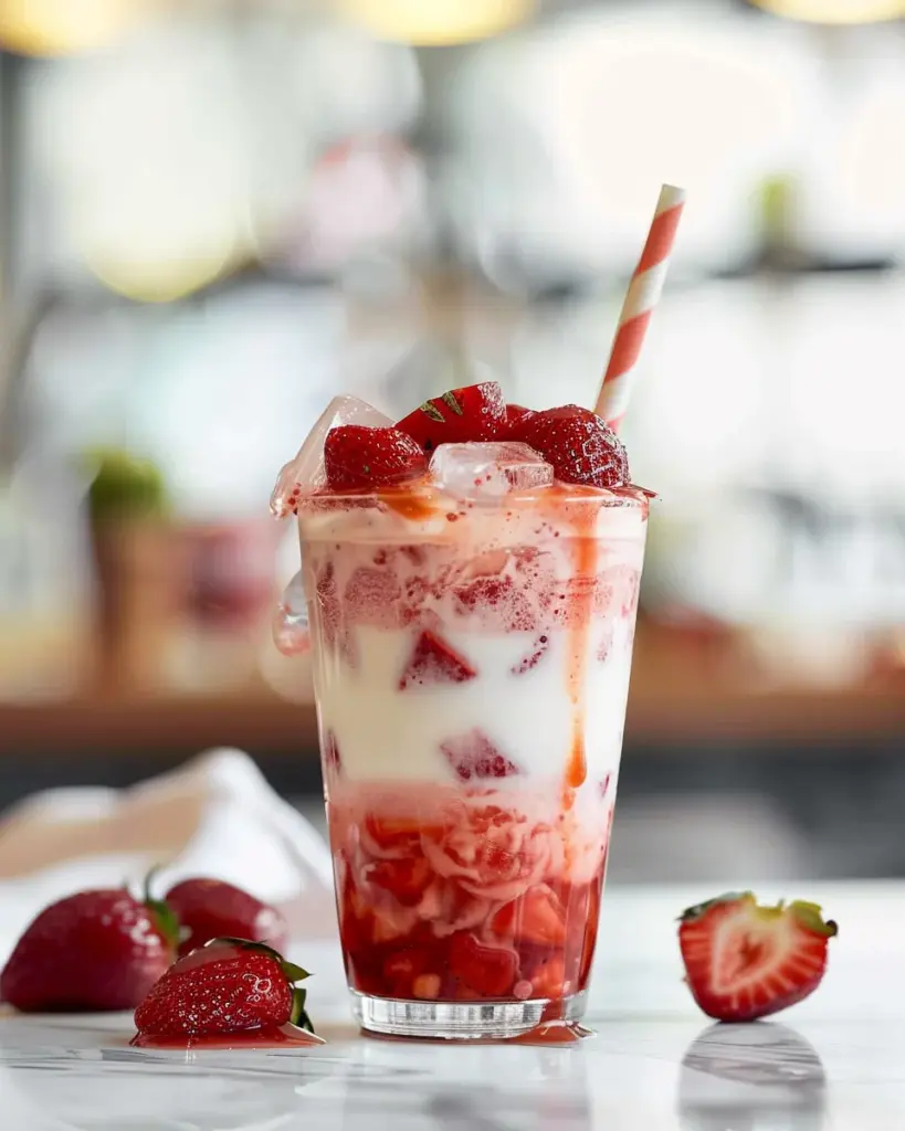 Korean Strawberry Milk