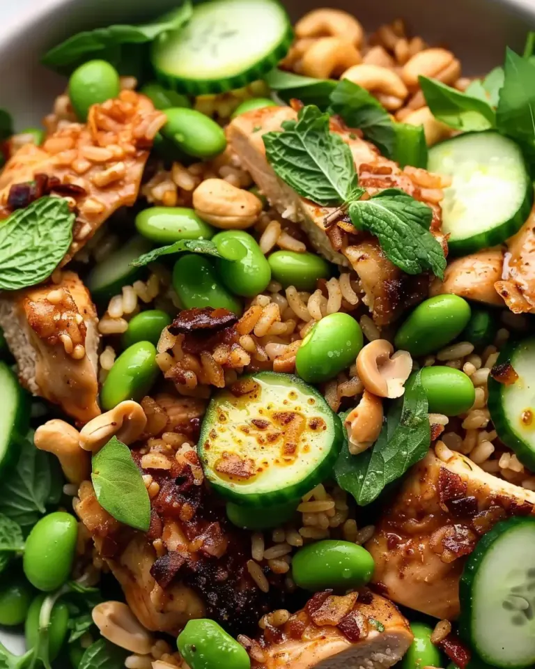 Easy High Protein Crispy Rice Salad