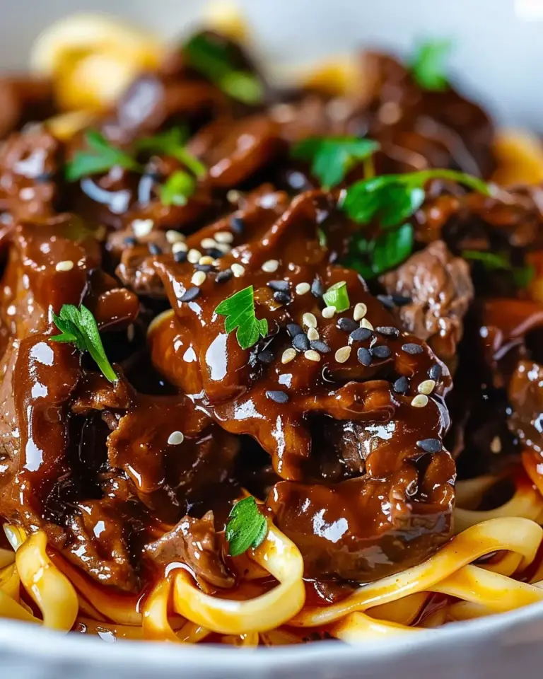 Slow Cooker Korean Beef Noodles Recipe
