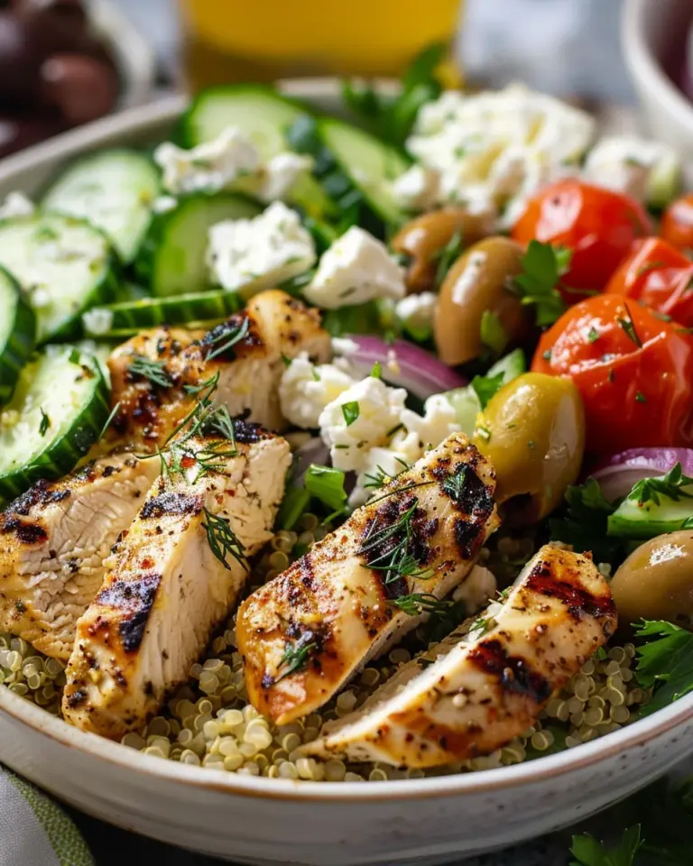 Zesty and Fresh: Mediterranean Lemon-Dill Chicken Bowls for Effortless Meal Prep