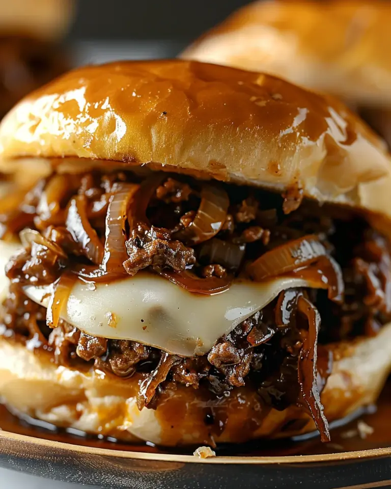 Irresistible French Onion Beef Sloppy Joes