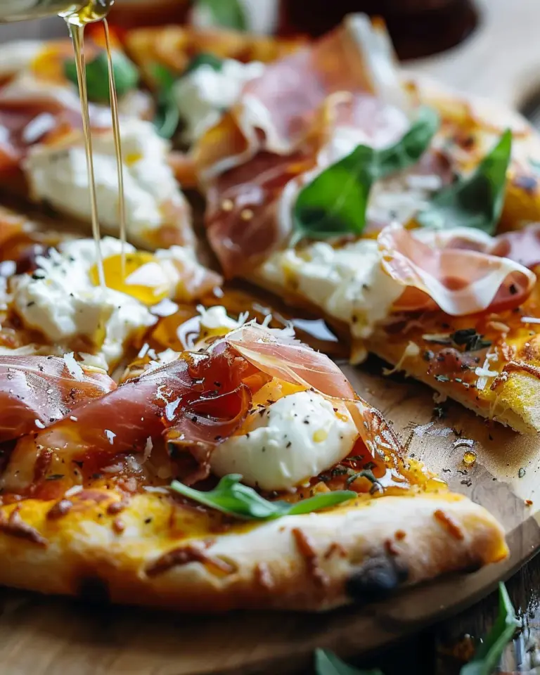 Prosciutto and Honey Burrata Pizza Recipe