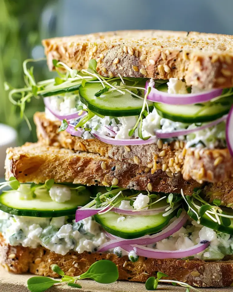 Easy Cucumber Salad Sandwiches