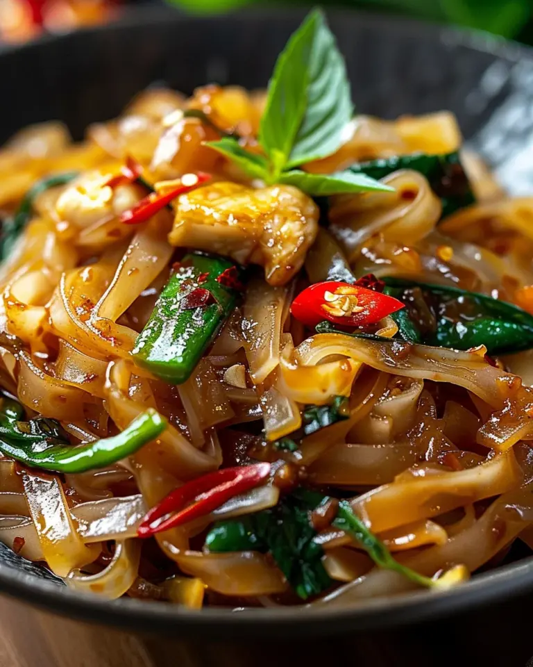Street Style Thai Drunken Noodles: The Ultimate Amazing Recipe