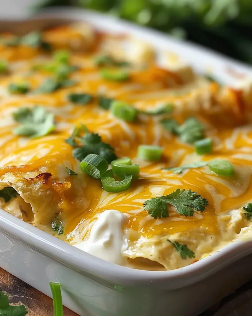 Savor Easy Green Chile Chicken Enchilada Casserole Tonight