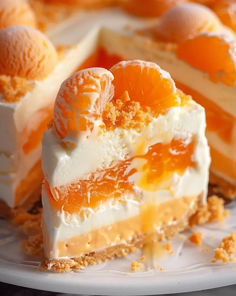 Orange Creamsicle Ice Cream Cake Recipe