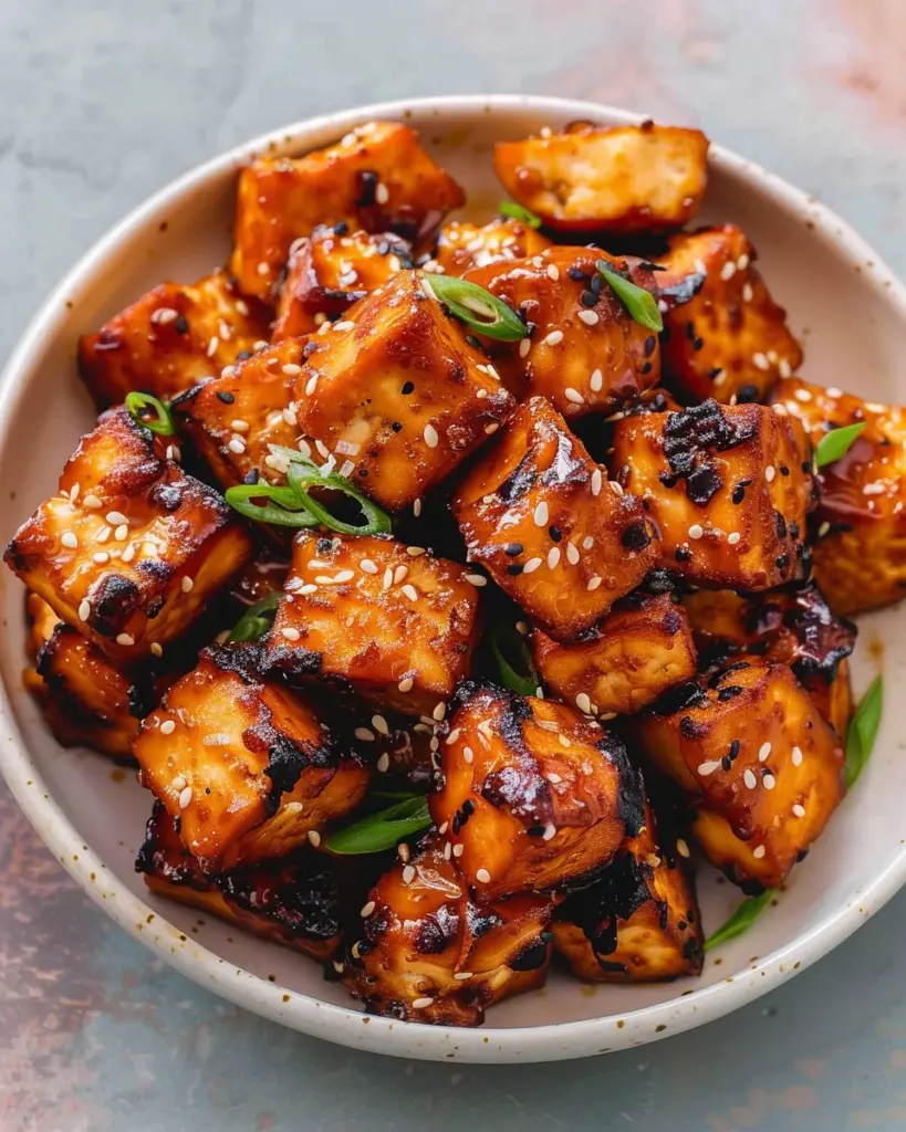 Air Fried Miso Sesame Tofu