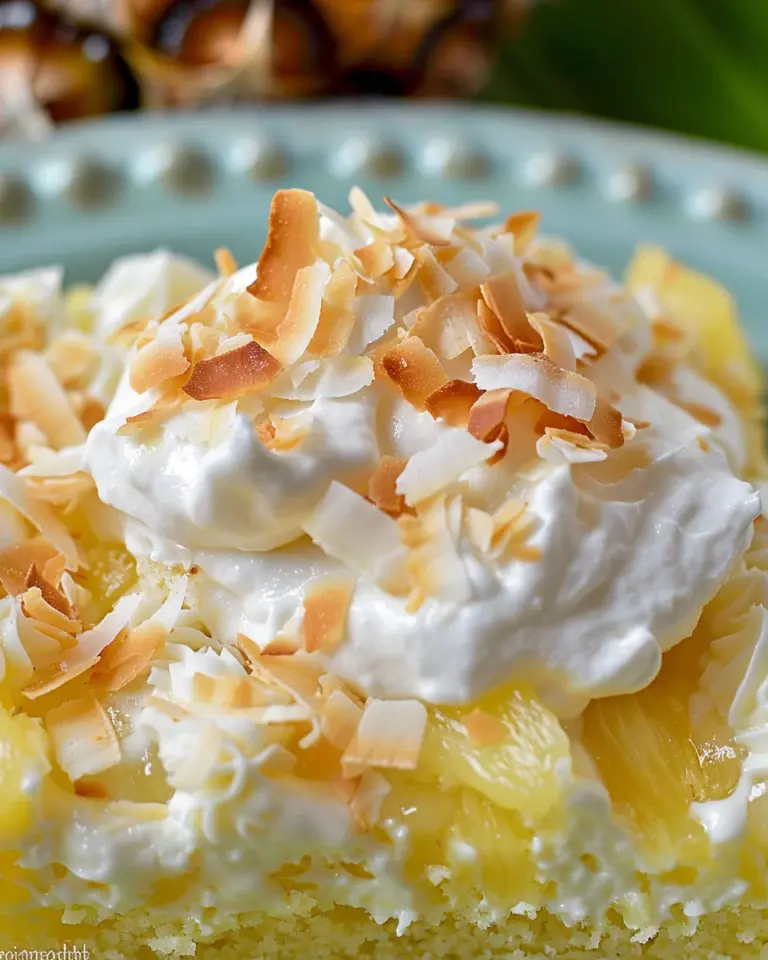 Pineapple Coconut Poke Cake