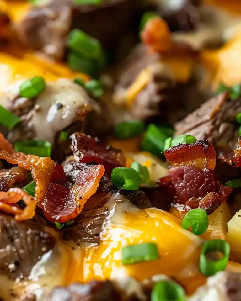 Loaded Steak and Potato Bake