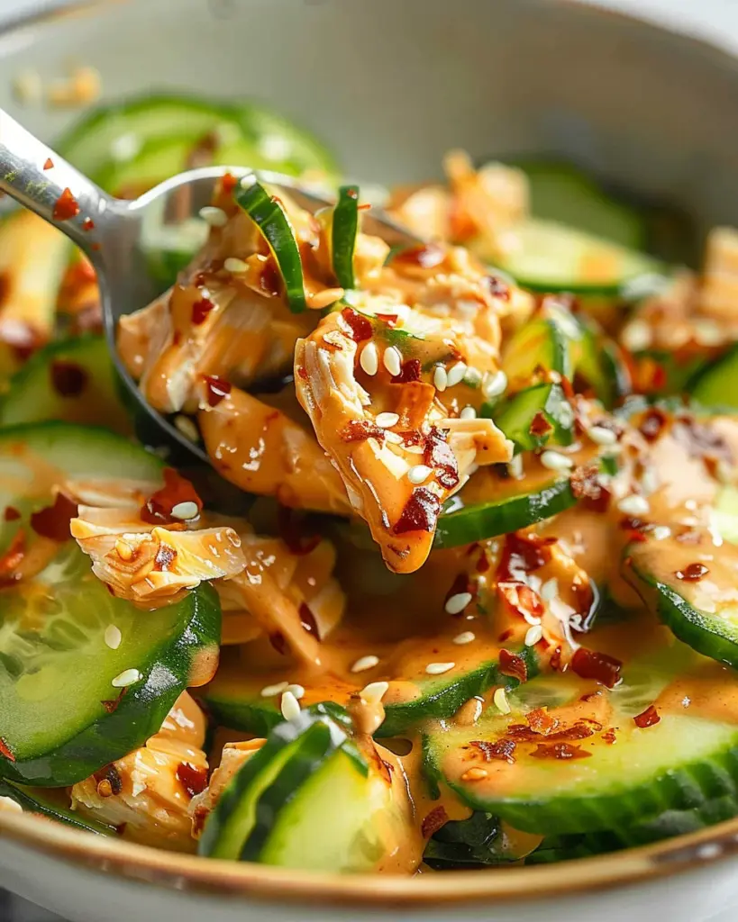 Thai Cucumber Salad with Chicken
