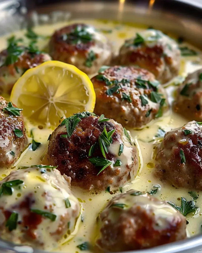 The Softest and Juiciest Greek Meatballs in Lemon Sauce