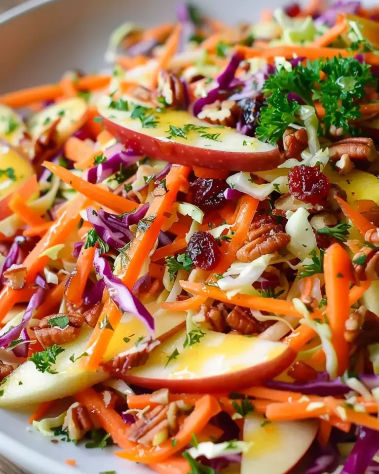 Crunchy Apple Carrot Salad with Creamy Citrus Dressing