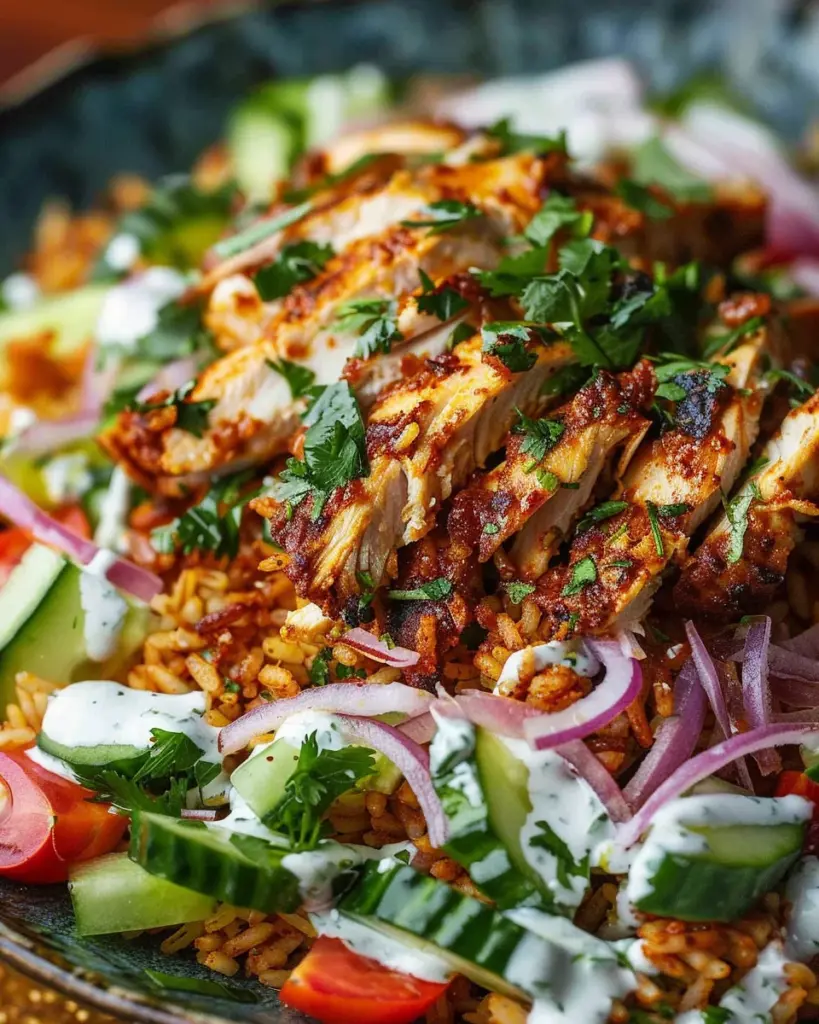 Chicken Shawarma Crispy Rice Salad – Easy Middle Eastern Dinner Recipe