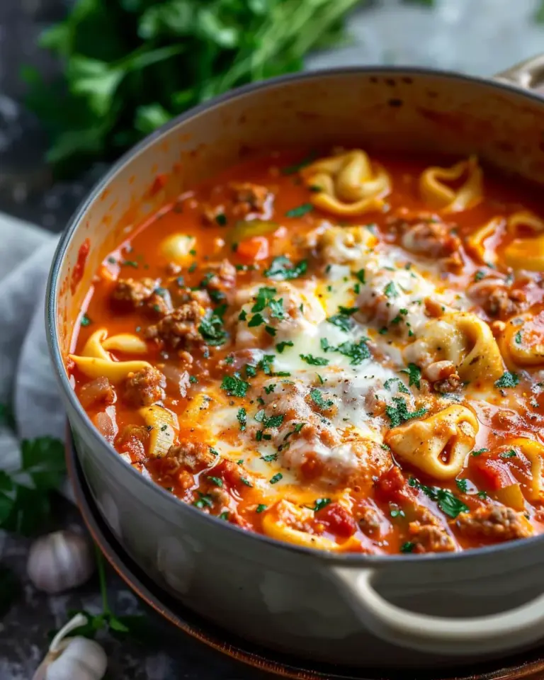 Homemade Lasagna Soup with Tortellini – Alrightwithme