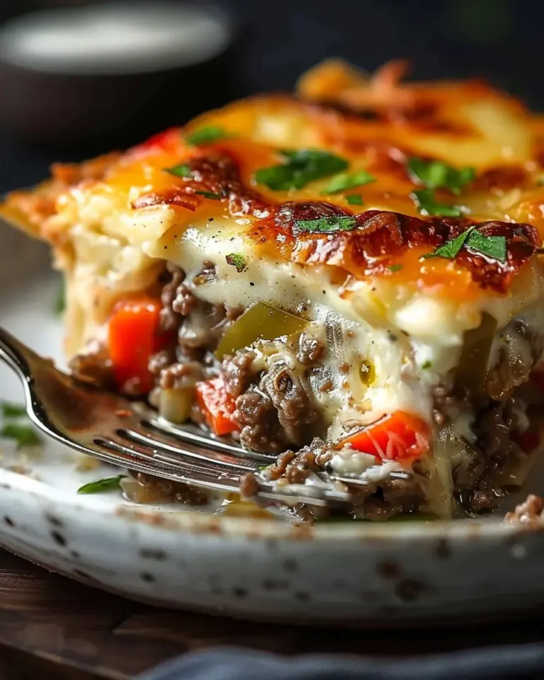 Low Carb Philly Cheesesteak Casserole