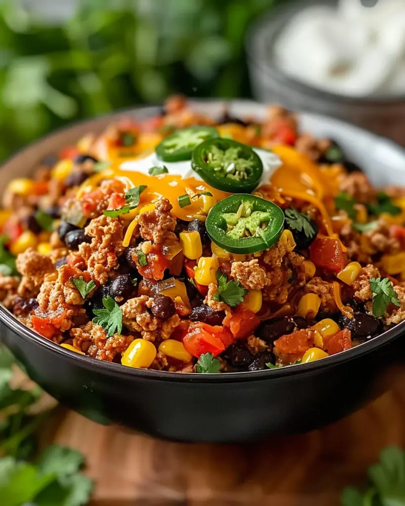 Easy Ground Turkey Taco Skillet (One-Pan Meal)