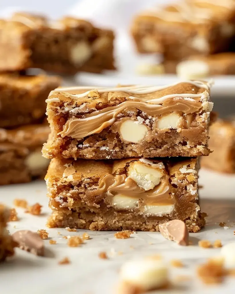 Chewy Biscoff Blondies: 8 Irresistible Steps with Gooey Centers