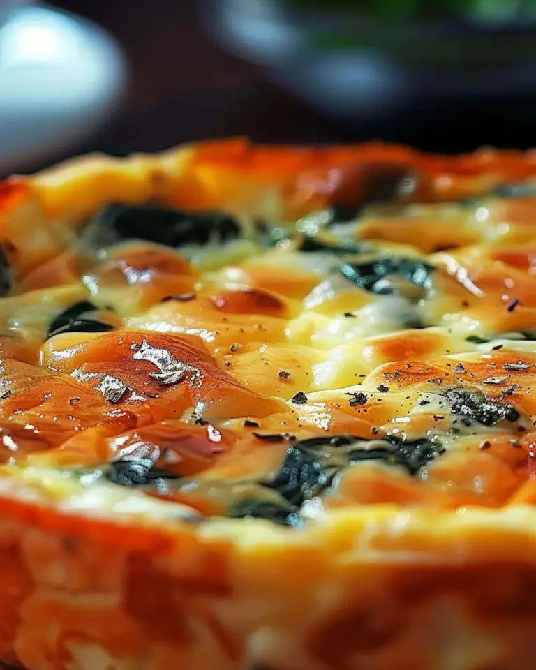 Irresistibly Creamy Cottage Cheese and Spinach Crustless Quiche