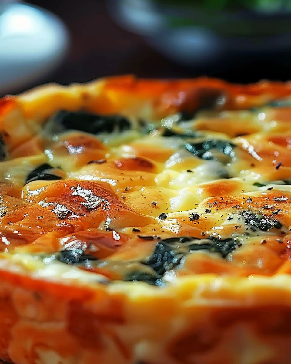 Irresistibly Creamy Cottage Cheese and Spinach Crustless Quiche