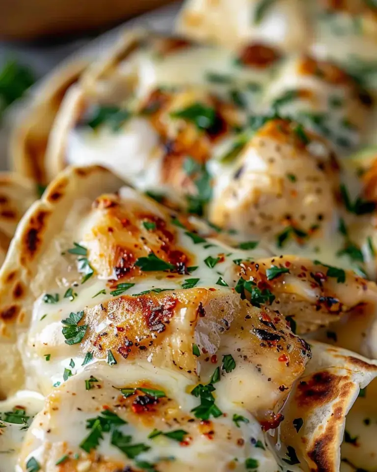 Low Carb Cheesy Garlic Chicken Wraps