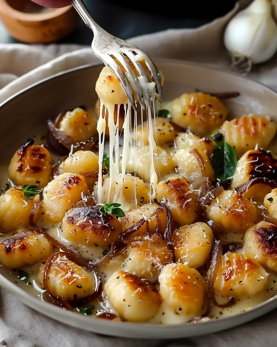 Buttery Gnocchi With Caramelized Onions And Gruyère Bliss