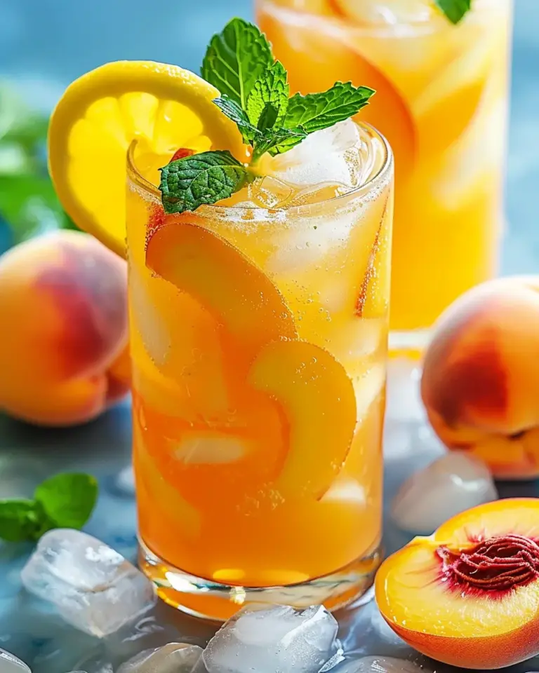 Refreshing Peach Lemonade