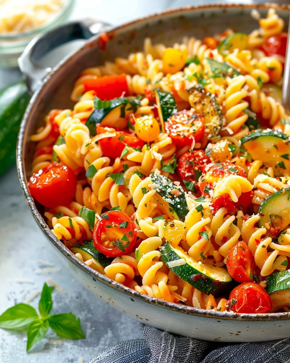 Best Weeknight Tomato Zucchini Pasta – Homefoodkitchen